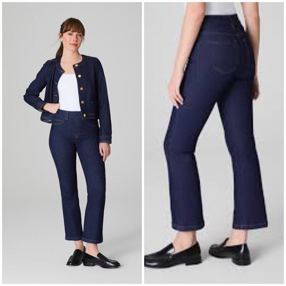 NWT Spanx Kick Flare Jeans Sz Small $148 MSRP